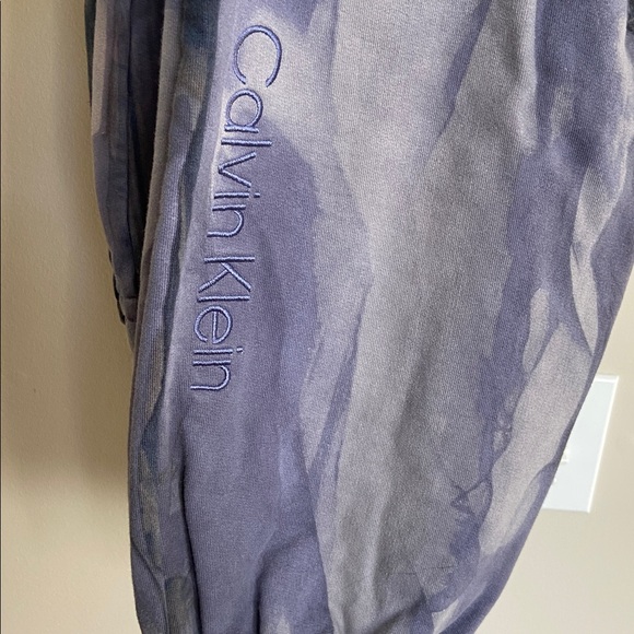 Calvin Klein Sweatpant Joggers,‎ Lavender and Grey Marbled Print, Size L - Picture 9 of 9